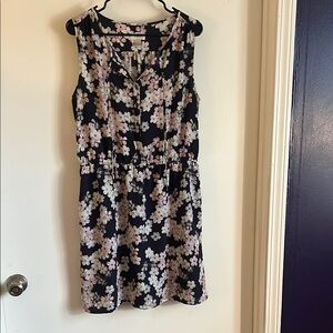 Loft Floral Sleeveless Dress  size Large